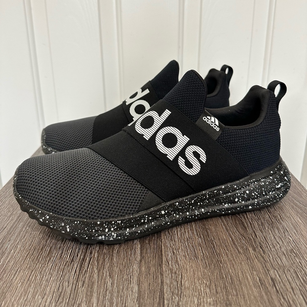 Adidas Lite Racer Adapt 6.0 Black White Mens Running Shoes Mens Size 12